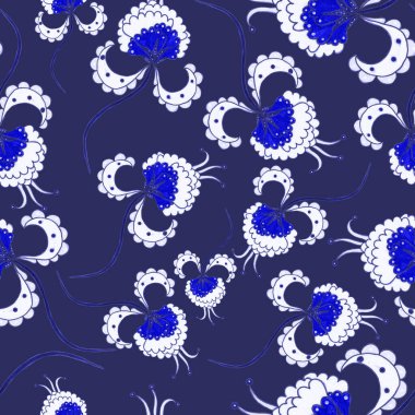 Suluboya desensiz, folky çiçekli ve yapraklı, etnik tarzda. Çiçek süsleme. Geleneksel şal deseni. Tekstil tasarım dokusu. Kabilesel etnik klasik dikişsiz model..