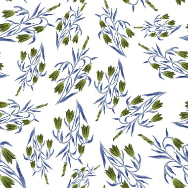 Çiçek buketli suluboya desenli. Klasik botanik çizimi. Her türlü tasarım için zarif bir dekorasyon. Renkli ve soyut çiçekli moda baskısı. Suluboya dokusu.