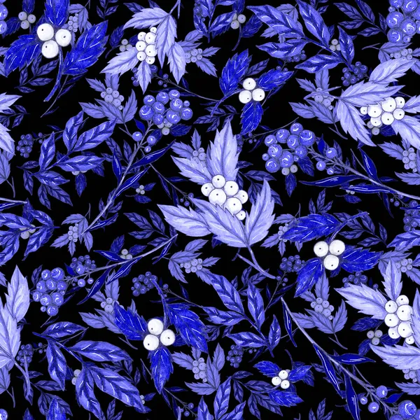 Wzór Bezszwowy Akwarela Kwiatowymi Bukietami Klasyczna Ilustracja Botaniczna Elegancka Dekoracja — Zdjęcie stockowe