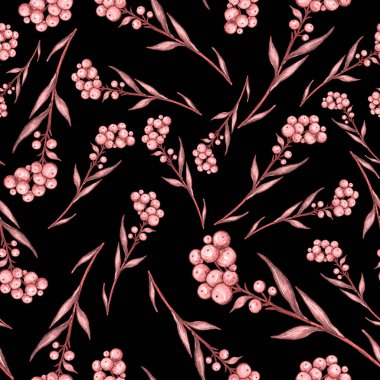 Çiçek buketli suluboya desenli. Klasik botanik çizimi. Her türlü tasarım için zarif bir dekorasyon. Renkli ve soyut çiçekli moda baskısı. Suluboya dokusu.