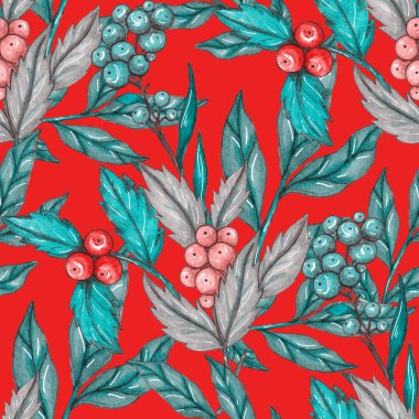 Çiçek buketli suluboya desenli. Klasik botanik çizimi. Her türlü tasarım için zarif bir dekorasyon. Renkli ve soyut çiçekli moda baskısı. Suluboya dokusu.