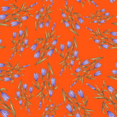 Çiçek buketli suluboya desenli. Klasik botanik çizimi. Her türlü tasarım için zarif bir dekorasyon. Renkli ve soyut çiçekli moda baskısı. Suluboya dokusu.