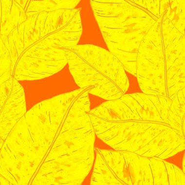 Tropikal yapraklarla suluboya kusursuz desen. Elle çizilmiş egzotik bitkilerle çok güzel bir iz. Mayo botanik tasarımı.