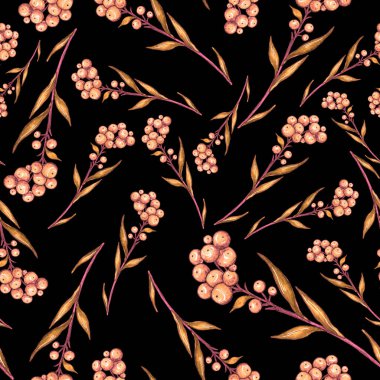 Çiçek buketli suluboya desenli. Klasik botanik çizimi. Her türlü tasarım için zarif bir dekorasyon. Renkli ve soyut çiçekli moda baskısı. Suluboya dokusu.