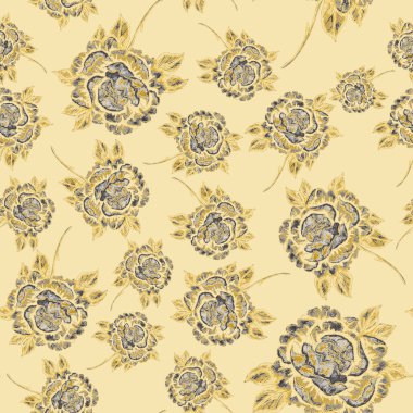 Çiçek buketli suluboya desenli. Klasik botanik çizimi. Her türlü tasarım için zarif bir dekorasyon. Renkli ve soyut çiçekli moda baskısı. Suluboya dokusu.