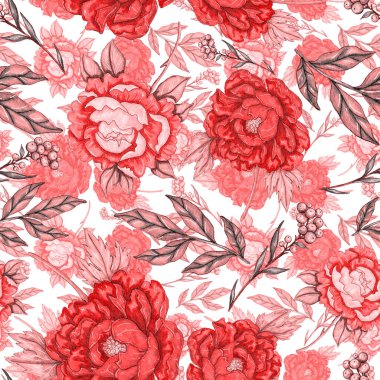 Çiçek buketli suluboya desenli. Klasik botanik çizimi. Her türlü tasarım için zarif bir dekorasyon. Renkli ve soyut çiçekli moda baskısı. Suluboya dokusu.