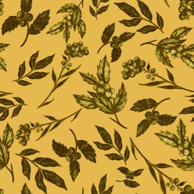 Çiçek buketli suluboya desenli. Klasik botanik çizimi. Her türlü tasarım için zarif bir dekorasyon. Renkli ve soyut çiçekli moda baskısı. Suluboya dokusu.