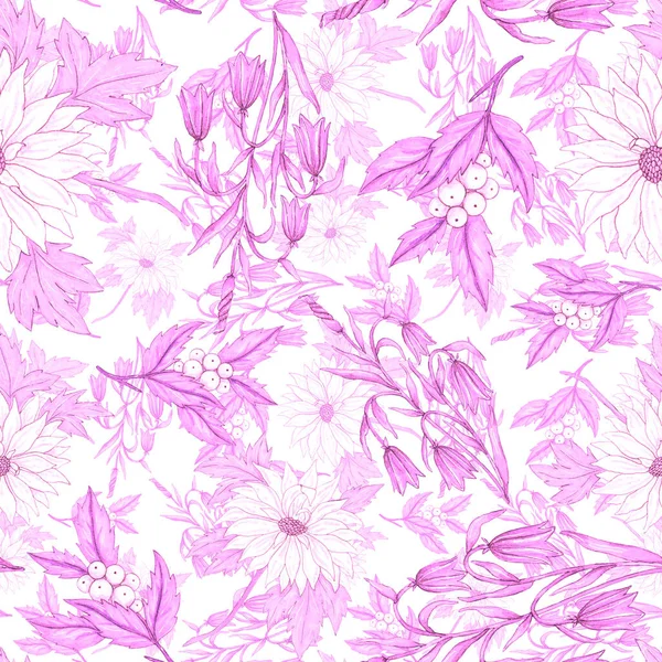 Çiçek buketli suluboya desenli. Klasik botanik çizimi. Her türlü tasarım için zarif bir dekorasyon. Renkli ve soyut çiçekli moda baskısı. Suluboya dokusu.