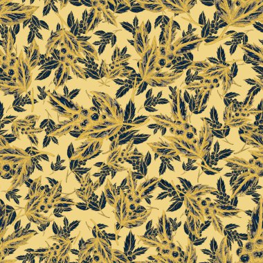 Çiçek buketli suluboya desenli. Klasik botanik çizimi. Her türlü tasarım için zarif bir dekorasyon. Renkli ve soyut çiçekli moda baskısı. Suluboya dokusu.