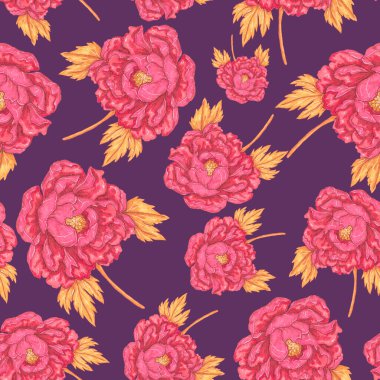 Çiçek buketli suluboya desenli. Klasik botanik çizimi. Her türlü tasarım için zarif bir dekorasyon. Renkli ve soyut çiçekli moda baskısı. Suluboya dokusu.