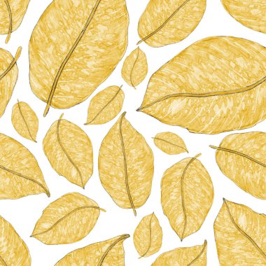 Tropikal yapraklarla suluboya kusursuz desen. Elle çizilmiş egzotik bitkilerle çok güzel bir iz. Mayo botanik tasarımı.