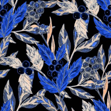 Çiçek buketli suluboya desenli. Klasik botanik çizimi. Her türlü tasarım için zarif bir dekorasyon. Renkli ve soyut çiçekli moda baskısı. Suluboya dokusu.