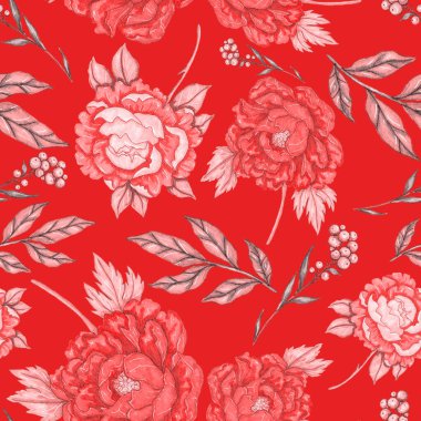 Çiçek buketli suluboya desenli. Klasik botanik çizimi. Her türlü tasarım için zarif bir dekorasyon. Renkli ve soyut çiçekli moda baskısı. Suluboya dokusu.