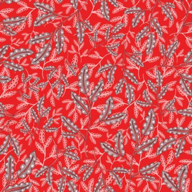 Suluboya desensiz, folky çiçekli ve yapraklı, etnik tarzda. Çiçek süsleme. Geleneksel şal deseni. Tekstil tasarım dokusu. Kabilesel etnik klasik dikişsiz model..