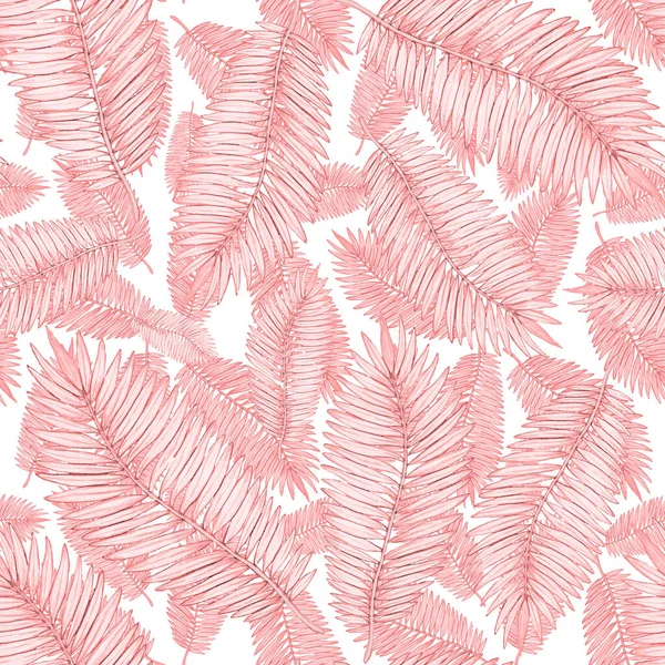 Tropikal yapraklarla suluboya kusursuz desen. Elle çizilmiş egzotik bitkilerle çok güzel bir iz. Mayo botanik tasarımı.