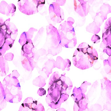 Suluboya, soyut, kusursuz desen. Parlak el yapımı elementlerle yaratıcı doku. Soyut renkli yazdırma.