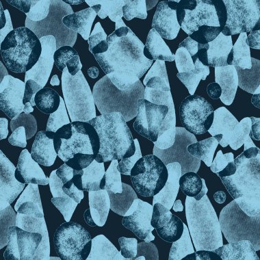 Suluboya, soyut, kusursuz desen. Parlak el yapımı elementlerle yaratıcı doku. Soyut renkli yazdırma.