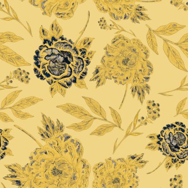 Çiçek buketli suluboya desenli. Klasik botanik çizimi. Her türlü tasarım için zarif bir dekorasyon. Renkli ve soyut çiçekli moda baskısı. Suluboya dokusu.