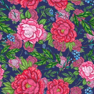 Çiçek buketli suluboya desenli. Klasik botanik çizimi. Her türlü tasarım için zarif bir dekorasyon. Renkli ve soyut çiçekli moda baskısı. Suluboya dokusu.