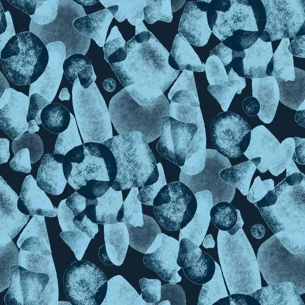 Suluboya, soyut, kusursuz desen. Parlak el yapımı elementlerle yaratıcı doku. Soyut renkli yazdırma.