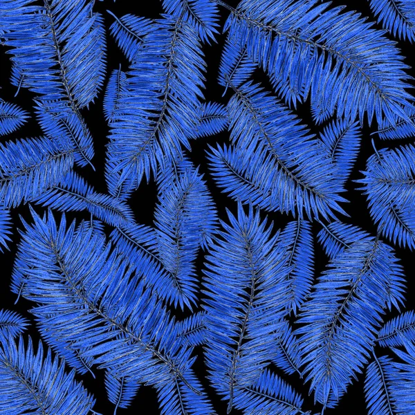 Tropikal yapraklarla suluboya kusursuz desen. Elle çizilmiş egzotik bitkilerle çok güzel bir iz. Mayo botanik tasarımı.