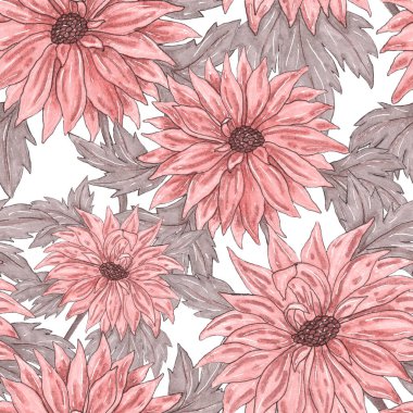 Çiçek buketli suluboya desenli. Klasik botanik çizimi. Her türlü tasarım için zarif bir dekorasyon. Renkli ve soyut çiçekli moda baskısı. Suluboya dokusu.