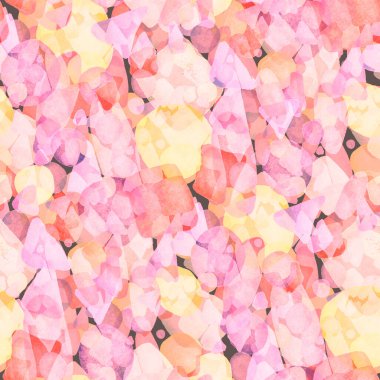 Suluboya, soyut, kusursuz desen. Parlak el yapımı elementlerle yaratıcı doku. Soyut renkli yazdırma.