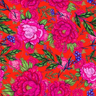 Çiçek buketli suluboya desenli. Klasik botanik çizimi. Her türlü tasarım için zarif bir dekorasyon. Renkli ve soyut çiçekli moda baskısı. Suluboya dokusu.