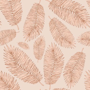 Tropikal yapraklarla suluboya kusursuz desen. Elle çizilmiş egzotik bitkilerle çok güzel bir iz. Mayo botanik tasarımı.