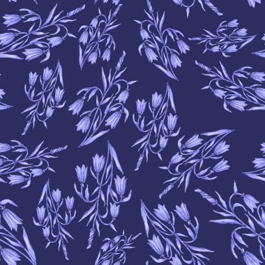 Çiçek buketli suluboya desenli. Klasik botanik çizimi. Her türlü tasarım için zarif bir dekorasyon. Renkli ve soyut çiçekli moda baskısı. Suluboya dokusu.