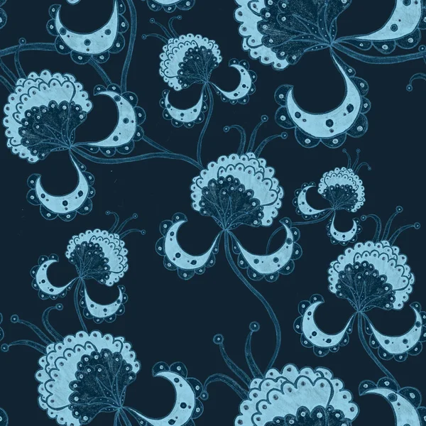 Suluboya desensiz, folky çiçekli ve yapraklı, etnik tarzda. Çiçek süsleme. Geleneksel şal deseni. Tekstil tasarım dokusu. Kabilesel etnik klasik dikişsiz model..