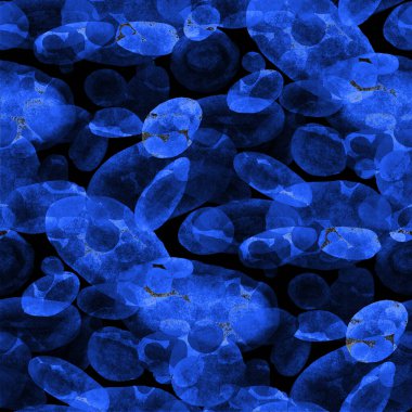 Suluboya, soyut, kusursuz desen. Parlak el yapımı elementlerle yaratıcı doku. Soyut renkli yazdırma.