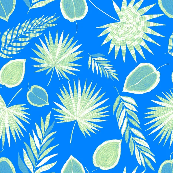 창조적 현대의 추상적 물갈퀴없는 여름의 배경을 가지고 식물학적 설계를 연마하는 — 스톡 사진
