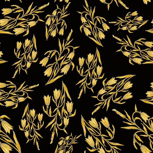 Çiçek buketli suluboya desenli. Klasik botanik çizimi. Her türlü tasarım için zarif bir dekorasyon. Renkli ve soyut çiçekli moda baskısı. Suluboya dokusu.