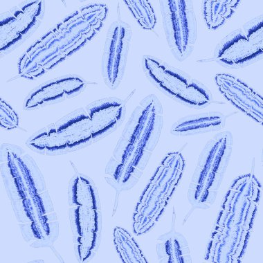 Yaratıcı renkli tropikal yaprakları olan modern, soyut, pürüzsüz desen. Geçmişe dönük parlak yaz geçmişi. Orman yaprakları çizimi. Mayo botanik tasarımı. Antika egzotik baskı.