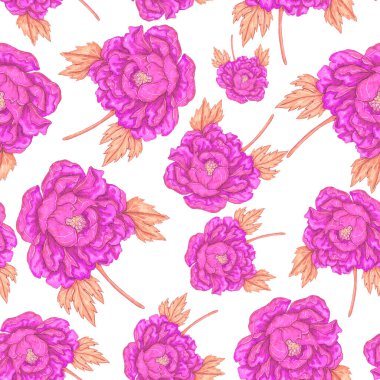 Çiçek buketli suluboya desenli. Klasik botanik çizimi. Her türlü tasarım için zarif bir dekorasyon. Renkli ve soyut çiçekli moda baskısı. Suluboya dokusu.