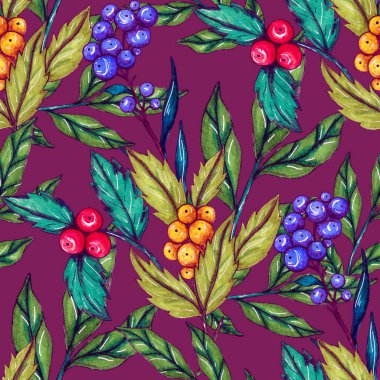 Çiçek buketli suluboya desenli. Klasik botanik çizimi. Her türlü tasarım için zarif bir dekorasyon. Renkli ve soyut çiçekli moda baskısı. Suluboya dokusu.