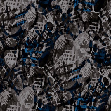 Suluboya, soyut, kusursuz desen. Parlak el yapımı elementlerle yaratıcı doku. Soyut renkli yazdırma.