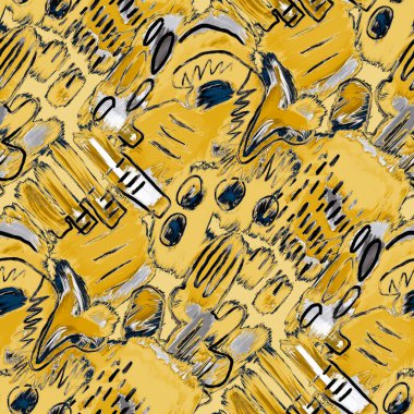 Güzel, parlak soyut elementlerle, yaratıcı, kusursuz bir desen. Her türlü tasarım için renkli bir doku. Grafik olarak soyut bir arkaplan. Çağdaş sanat. Moda modern tarzı.