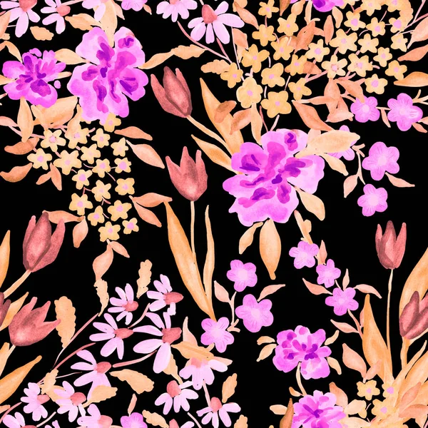 용수철 꽃다발 물감없는 색깔의 꽃다발 식물학의 봅시다 종류의 디자인에 장식이죠 — 스톡 사진