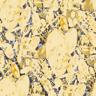 Suluboya, soyut, kusursuz desen. Parlak el yapımı elementlerle yaratıcı doku. Soyut renkli yazdırma.