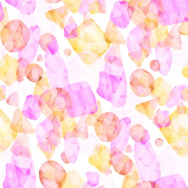 Suluboya, soyut, kusursuz desen. Parlak el yapımı elementlerle yaratıcı doku. Soyut renkli yazdırma.