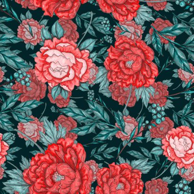 Çiçek buketli suluboya desenli. Klasik botanik çizimi. Her türlü tasarım için zarif bir dekorasyon. Renkli ve soyut çiçekli moda baskısı. Suluboya dokusu.