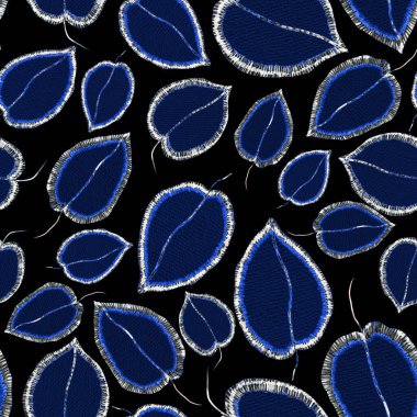 Yaratıcı renkli tropikal yaprakları olan modern, soyut, pürüzsüz desen. Geçmişe dönük parlak yaz geçmişi. Orman yaprakları çizimi. Mayo botanik tasarımı. Antika egzotik baskı.