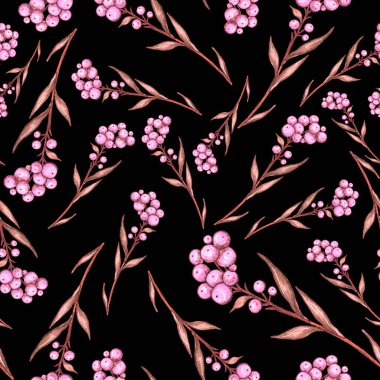 Çiçek buketli suluboya desenli. Klasik botanik çizimi. Her türlü tasarım için zarif bir dekorasyon. Renkli ve soyut çiçekli moda baskısı. Suluboya dokusu.