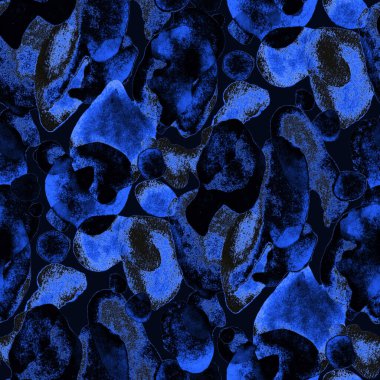 Suluboya, soyut, kusursuz desen. Parlak el yapımı elementlerle yaratıcı doku. Soyut renkli yazdırma.