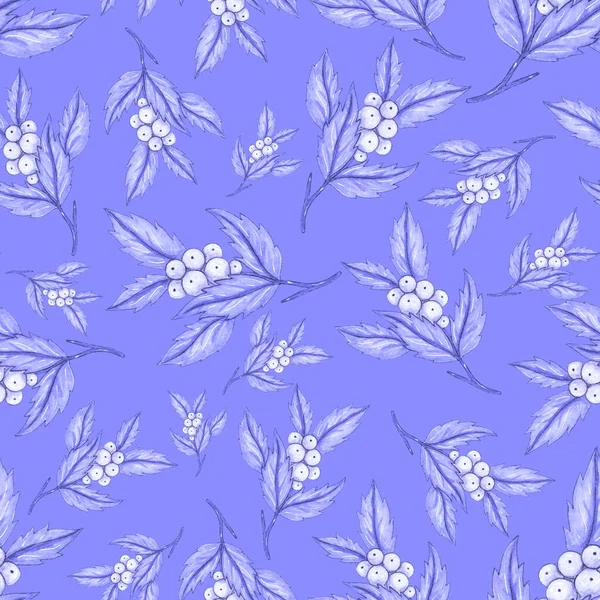 Акварель Безшовний Візерунок Квітковими Букетами Вінтажні Ботанічні Ілюстрації Елегантне Оздоблення — стокове фото