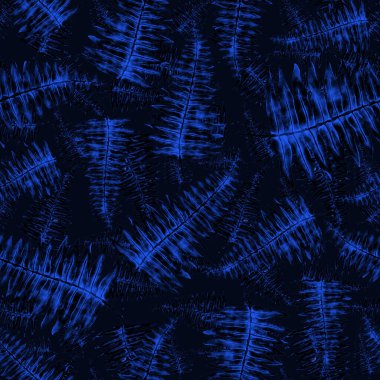 Eğrelti otu yapraklı suluboya desenli. Yaprak süsleme. Klasik botanik egzotik resim duvar kâğıdı.