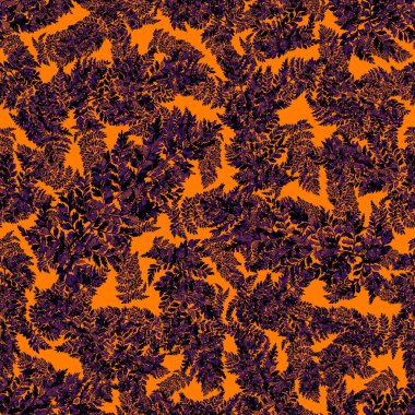 Eğrelti otu yapraklı suluboya desenli. Yaprak süsleme. Klasik botanik egzotik resim duvar kâğıdı.