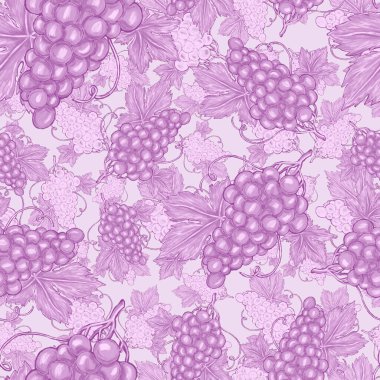 Üzümlü, yaratıcı, kusursuz desen. Yağlı boya etkisi. Parlak yaz baskısı. Her amaç için harika bir tasarım
